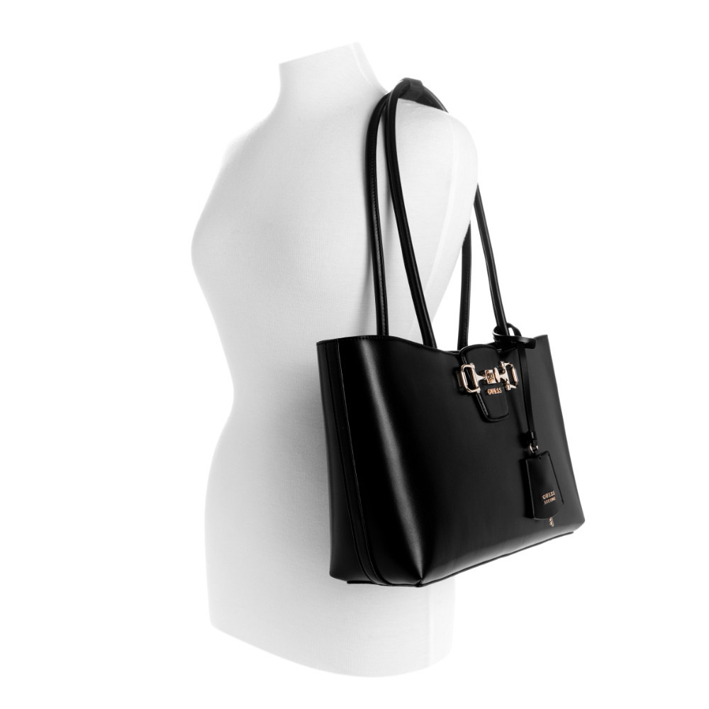 GUESS حقيبة JANIE Girlfriend Carryall — أسود — صورة 5