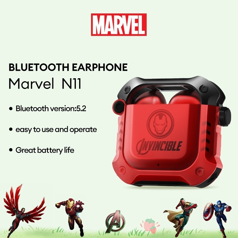 N11 หูฟังบลูทูธหูฟังกีฬาเพลงแก๊งเสียง Cancelling Marvel Smart TouchHT99 GILS