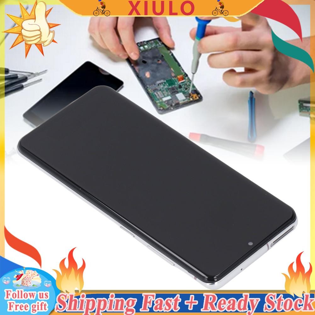 xiulo-th สำหรับ S20 5G LCD Display Assembly Digitizer แก้รอยแตกจุดตายและปัญหาสี G981A G981F G981P G9