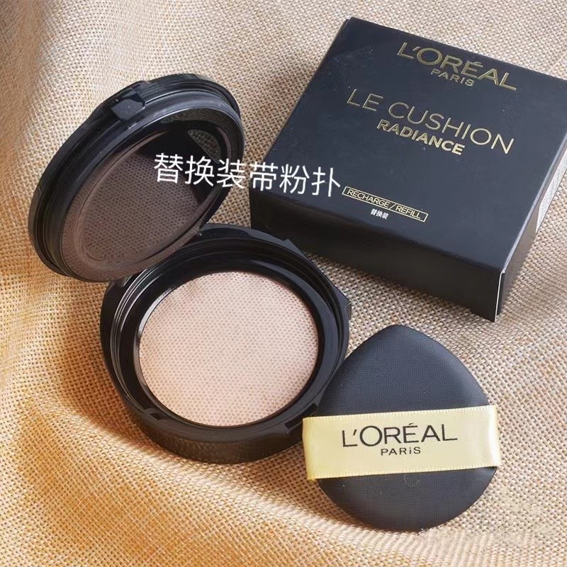 พัฟคุชชั่น พัพแต่งหน้า LOreal Air Cushion Magic Bright Flawless Light Cushion Liquid Foundation Skin