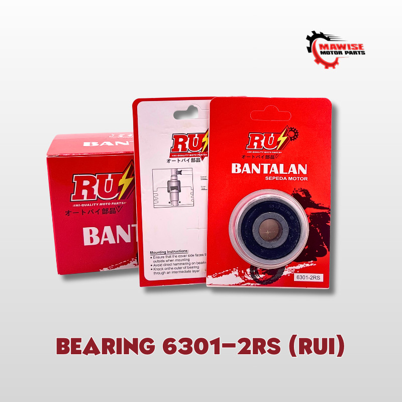 BEARING 6301-2RS RUIN - BEARING BALL LAKER / LAHER BEARING PRESS 6301-2RS