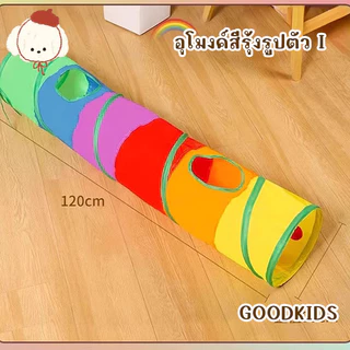 ของเล่นแมว อุโมงค์สีรุ้ง ท่อวิ่ง สำหรับแมว เล่นได้สนุกจากชุด Rainbow