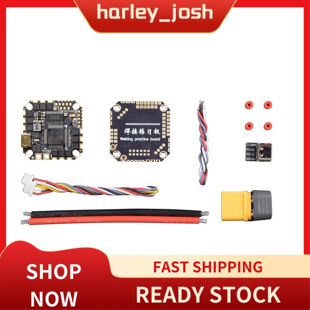 harley_josh GHF722AIO-HD 40A AIO Baro OSD F722 Flight Controller BLHELIS 40A 4in1 ESC 2-6S สําหรับ F