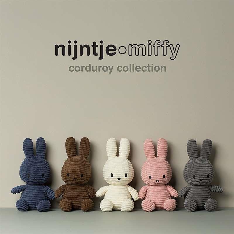Miffy Corduroy Plush ToySoft ตุ๊กตากระต่ายถัก | ของแต่งบ้านมินิมอล | ตุ๊กตาสัตว์น่ารัก ของขวัญ | พิ้งกี้ฮาเวน