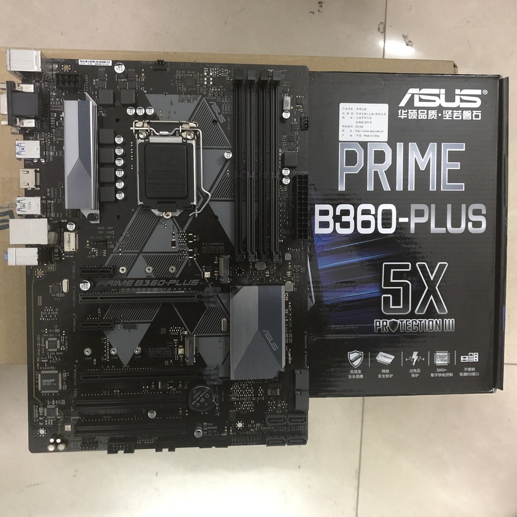Asus TUF B360M-PLUS GAMING S PRIME 8 9th Generation CPU dd4 B360 365 เมนบอร์ด