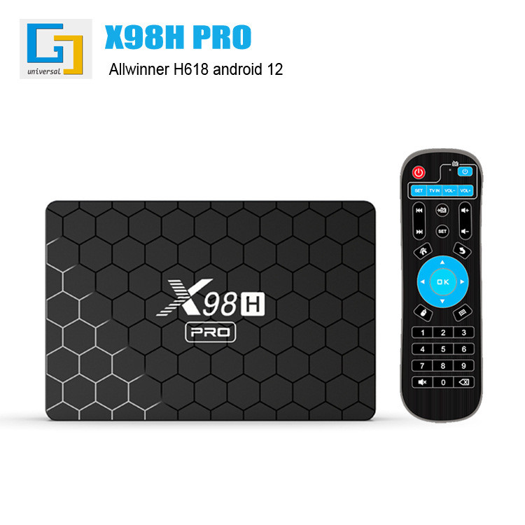 X98H Pro H618盒กล่องทีวี Android12.0 5G BT