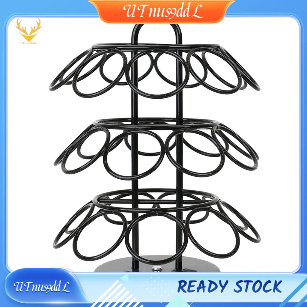 [UTnus9ddL] ที่วางกาแฟสําหรับ K Cups (27 Pods) สีดํา