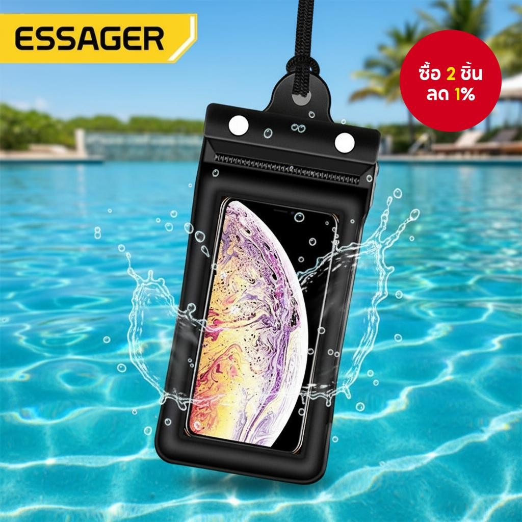 เคสกันน้ํา Essager สําหรับป้องกันขณะว่ายน้ําใต้น้ําและดําน้ํา
