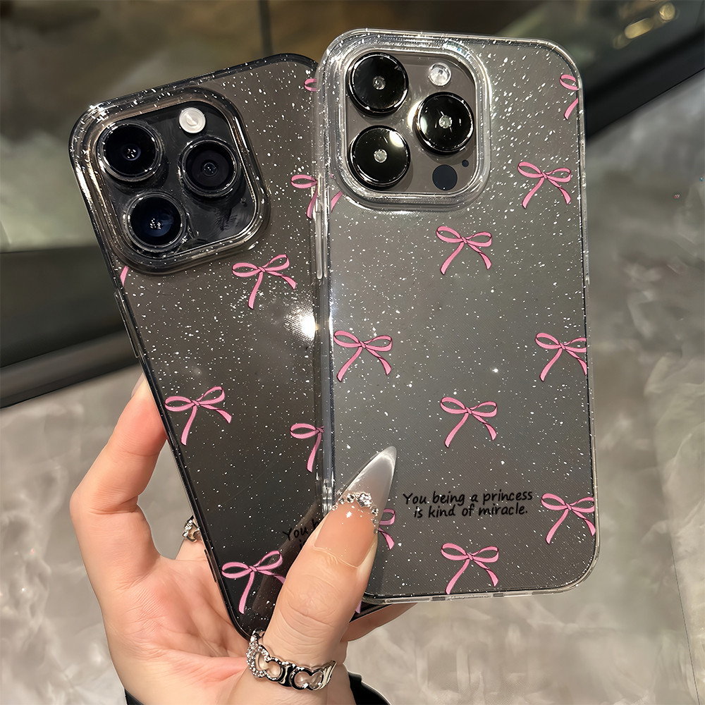 เคสโทรศัพท์ กลิตเตอร์แวววาว เคสใสนิ่มสำหรับไอโฟน For IPhone 13 14Pro 16 15 11 12Promax 6/7/8 Plus X XR XSMAX SFGT0122