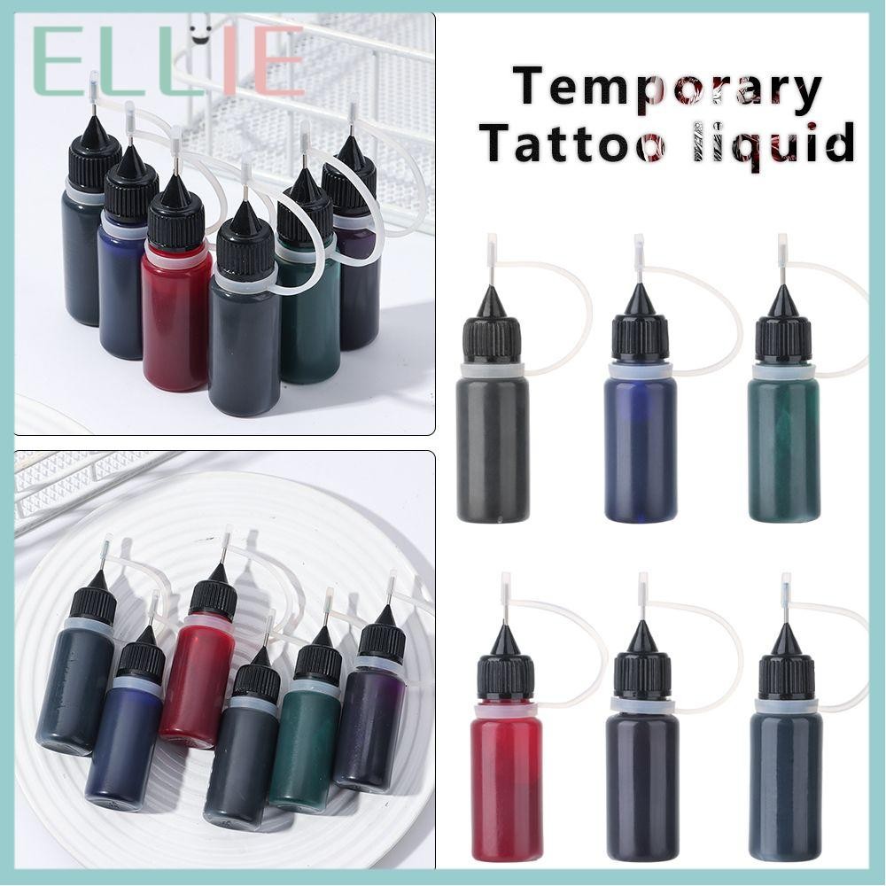 ELLIE Tattoo Ink Beauty Supply No Pain Indian Henna กึ่งถาวร