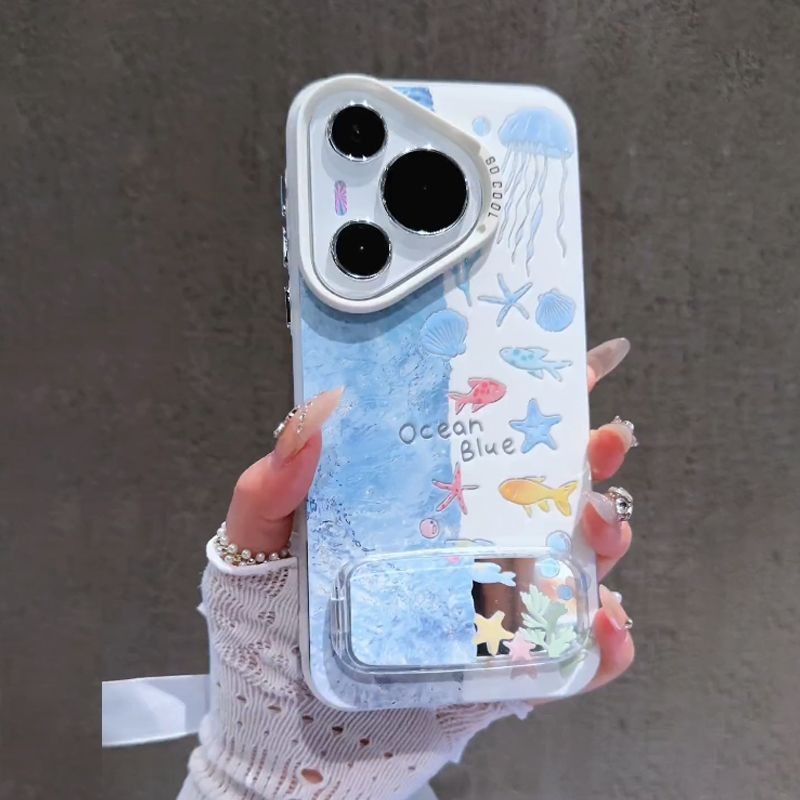 กระจกปลาสําหรับ Samsung S25 S24 S23 S22 S21 Plus S20 FE หมายเหตุ 20 Ultra J2 J5 J7 Prime ปลอก