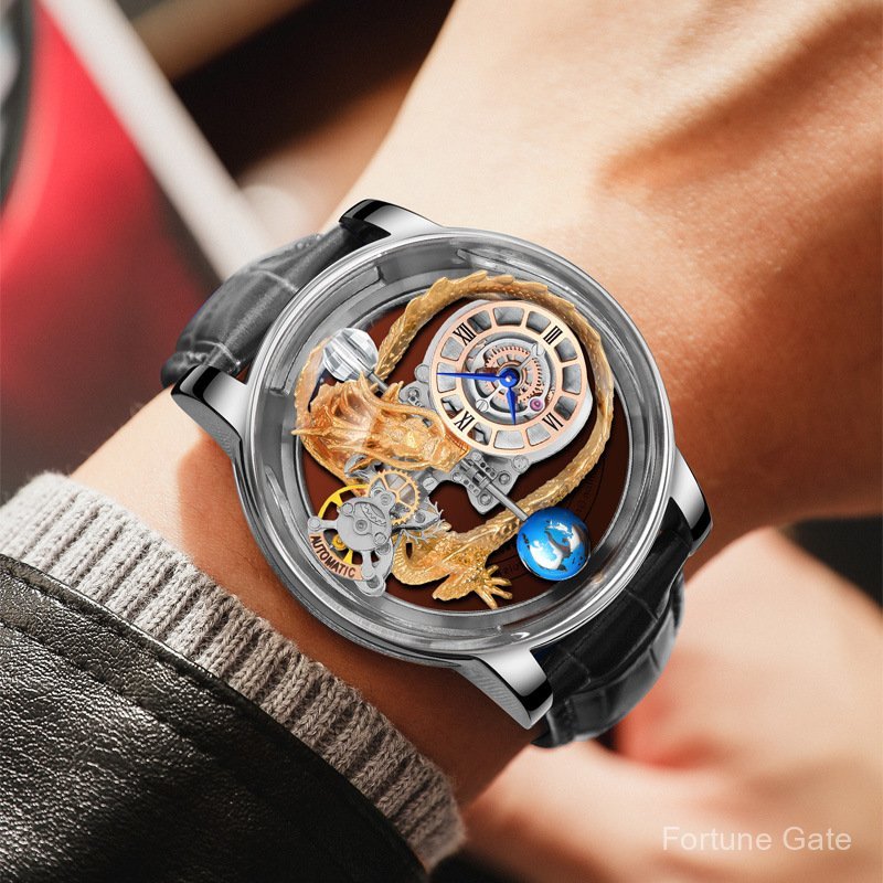 นาฬิกา Time's Artwork Golden Dragon Series Tourbillon Time Comes and Turns6532/6539 V3UK