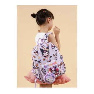 MOKO Sanrio กระเป๋านักเรียนเด็กผู้หญิง น้ำหนักเบา กันน้ำ ป้องกันหลัง แถมฟรีกระเป๋าใบเล็ก ส่งจากไทย ส่งเร็ว