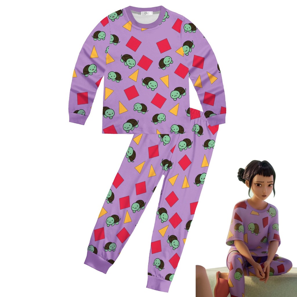 ชุดนอนแขนยาวสำหรับเด็ก พิมพ์ลายมด สไตล์น่ารัก พร้อมเสื่อนอนNightgown - รูปที่ 3