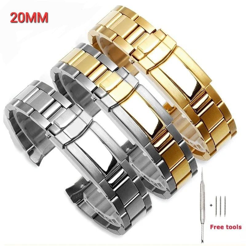 Rolex Daytona สายโซ่สแตนเลส สายนาฬิกา Rolex Daytona 20mm Plain