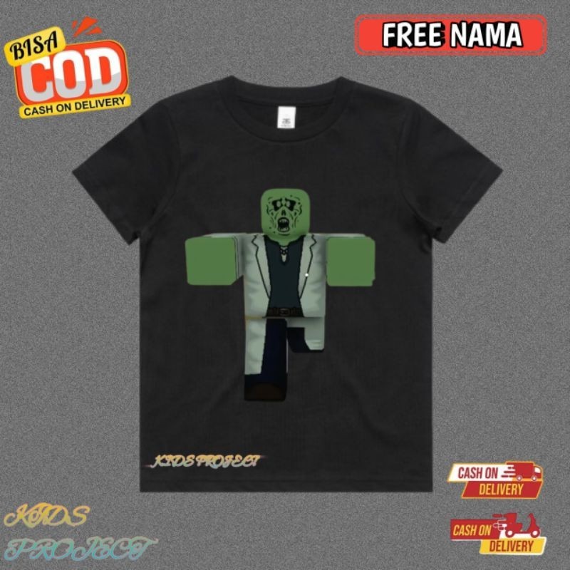 KIDS LAB ZOMBIE CHARACTER เสื้อยืด ROBLOX DEAD RAILS