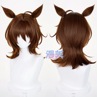 【Manmei】Umamusume: Pretty Derby Agnes Tachyon Cosplay Wig 43cm Long Heat-Resistant Synthetic Hair