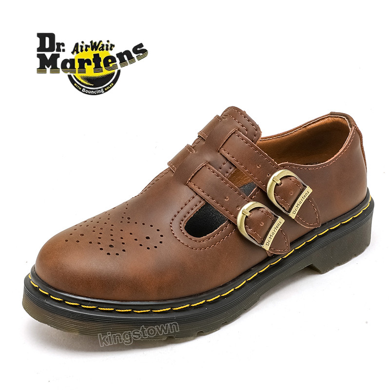 Dr Martens Leather Boat Shoes for Women Leisure Loafer Plus Sizes 35-42