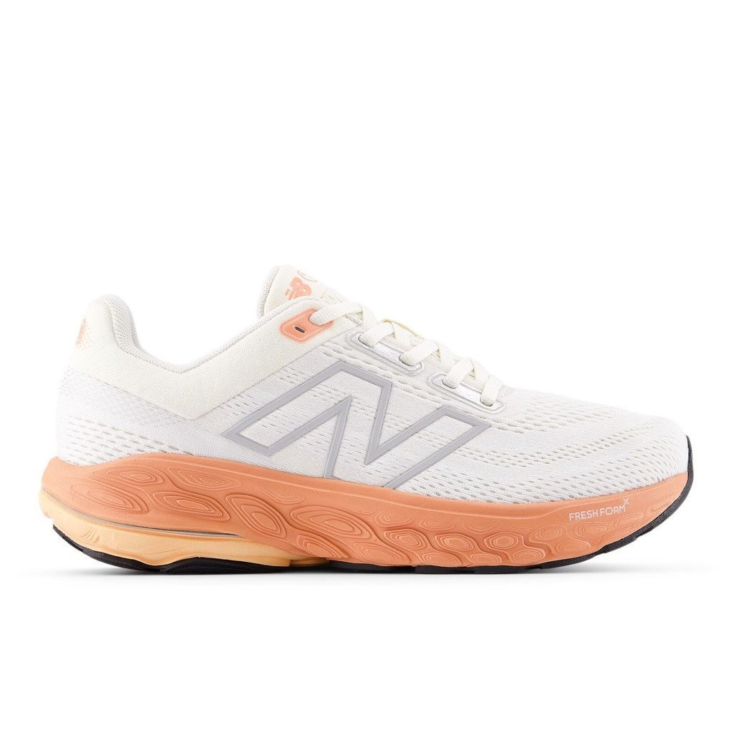รองเท้า New Balance Fresh Foam X 860 v14 สำหรับผู้หญิง ในสีขาว, Ankara, และพีชน้ำหวาน
