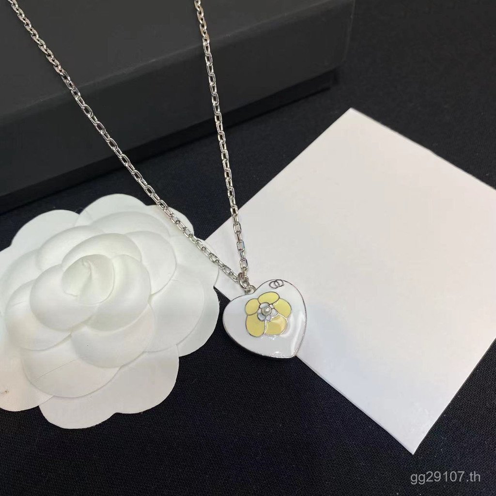 สร้อยคอมุกหัวใจ Camellia Design สไตล์หรูจาก Double C Quality PK2B