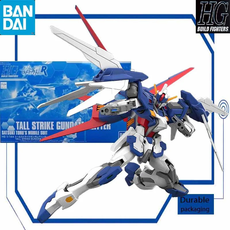 Bandai รุ่นชุด Hgbf 1/144 Tall Strike Gundam Glitter Action Figure ของขวัญของเล่นสําหรับเด็กสะสม