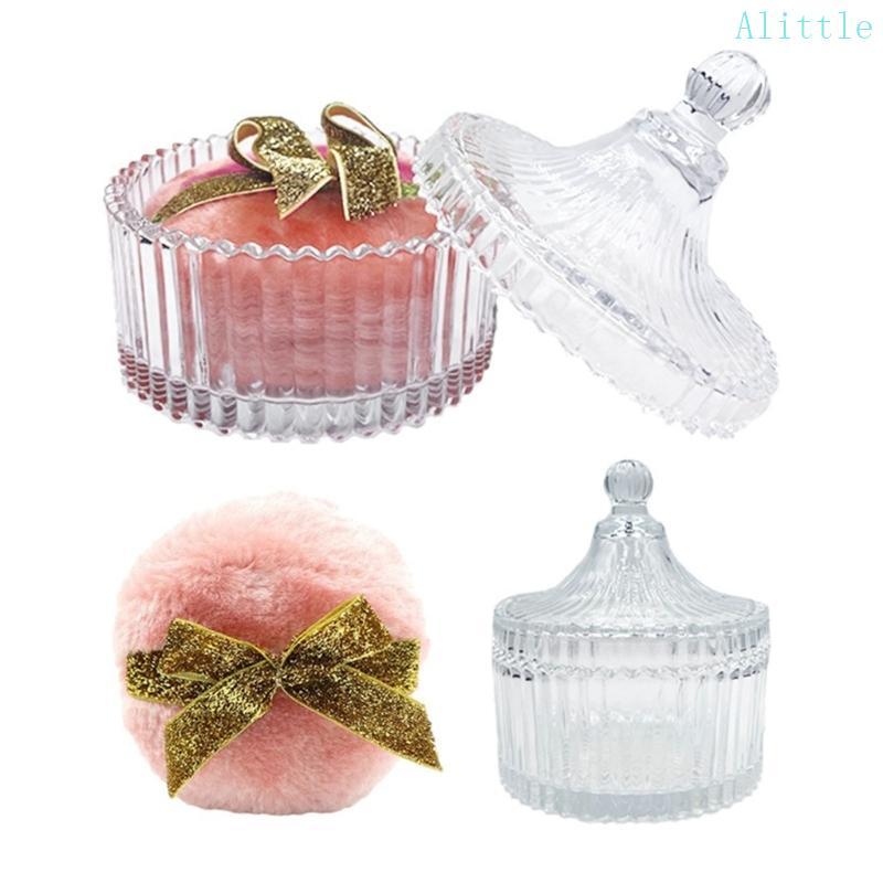 Alia Large Body Powder Puff Container Set โถเก็บของในห้องน้ําอเนกประสงค์