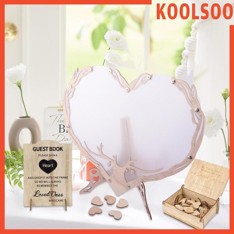 [Koolsoo] Heart Frame Drop Box Memory Book Baby Shower Wedding Guest Book Alternative
