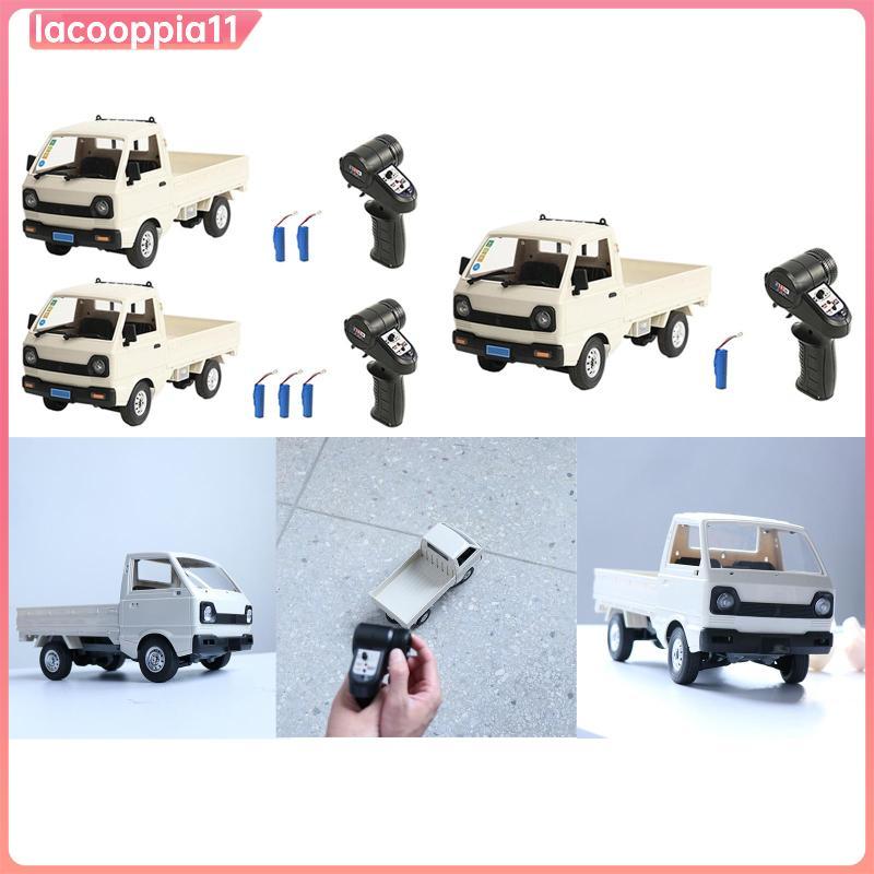 [lacooppia11] WPL D12 Mini RC รถบรรทุก 1/16 4WD จําลองแปรง 130 มอเตอร์ 4WD ไฟฟ้าของเล่น
