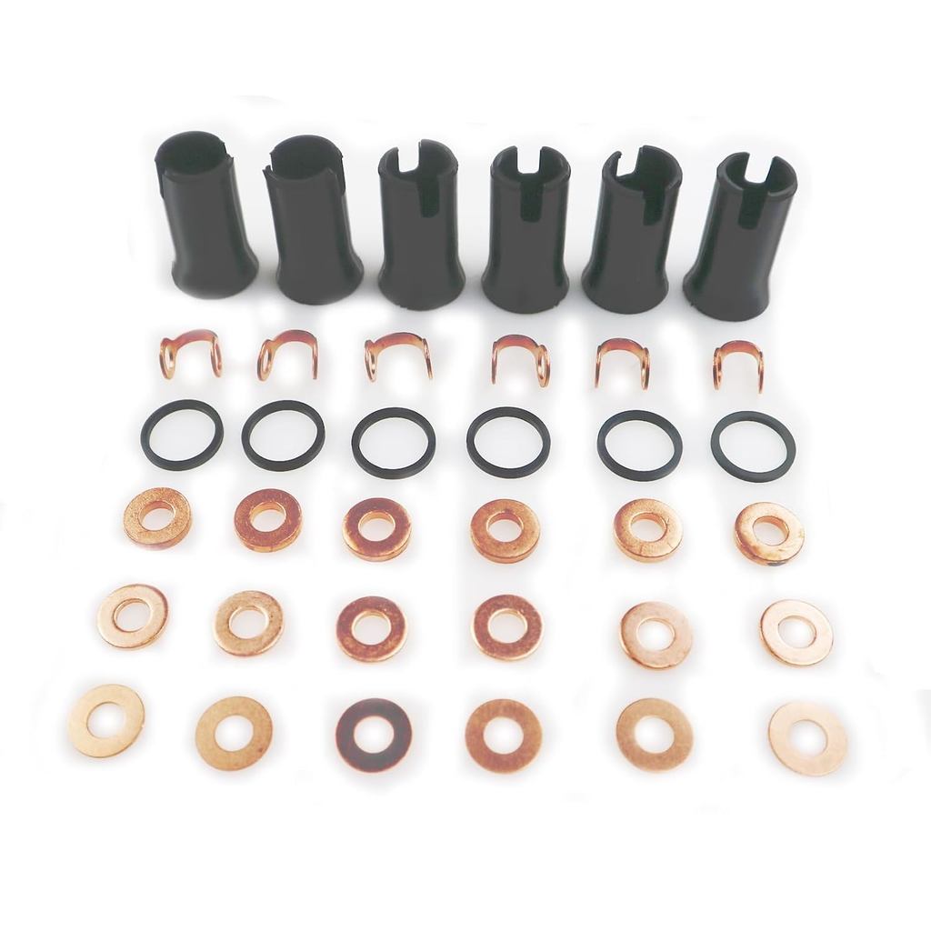 3920174,3906659,3903380,4942278,3923261 หัวฉีดติดตั้ง Rebuild Kit ปะเก็นยกเครื่องเหมาะกับ 91-98 Dodg