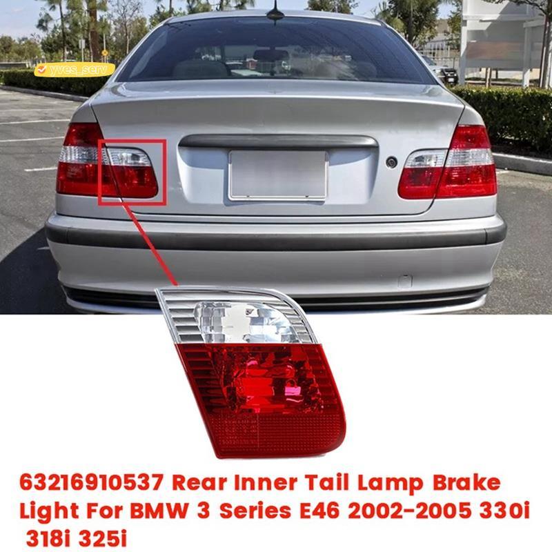 yves_service1คู่สีแดง/ใสไฟท้ายด้านในด้านหลังโคมไฟเบรก 63216910538 63216910537 สําหรับ 3 Series E46 2