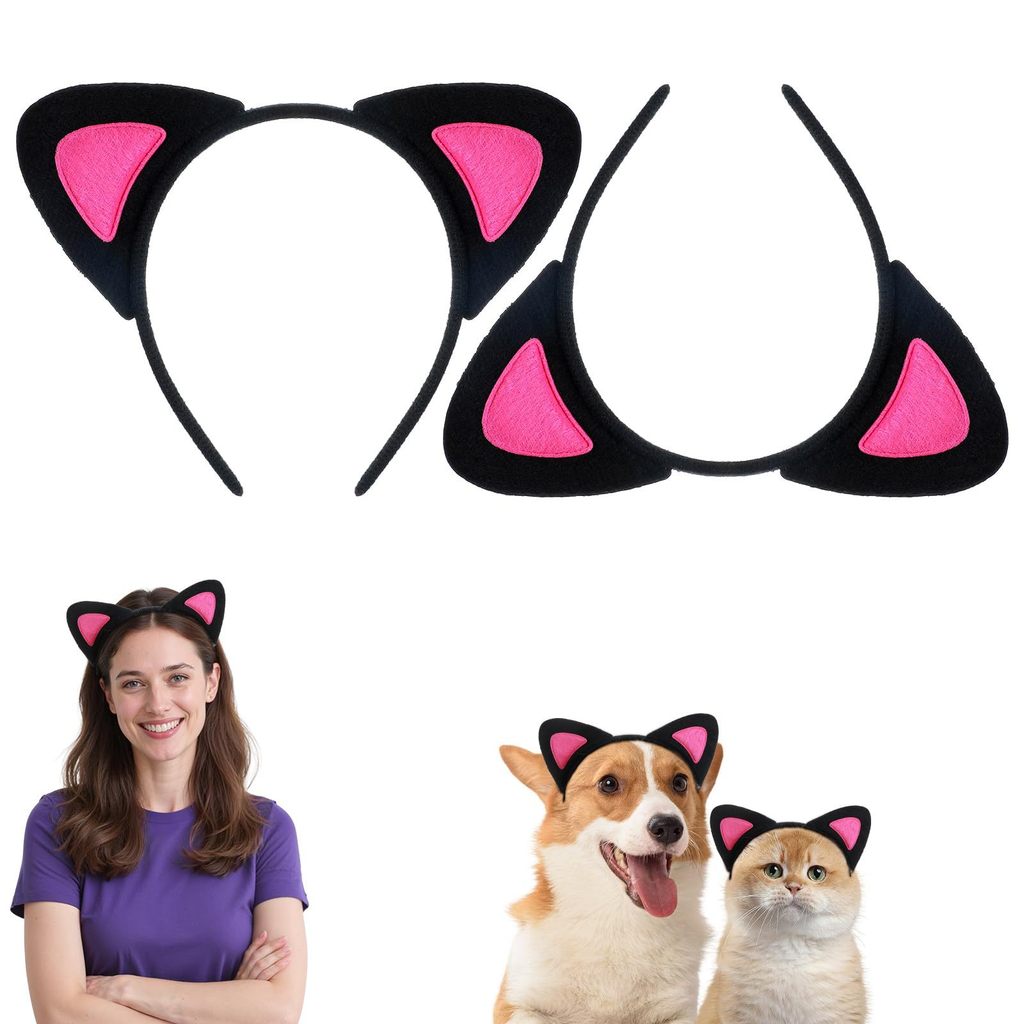 หน้ากากคาดศีรษะแบบหูแมวน่ารัก สำหรับคอสเพลย์ฮัลโลวีน มาพร้อมQRCode