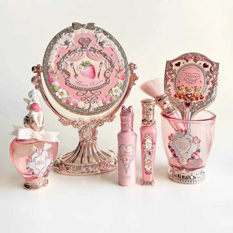 Knows Flower 9Th ของขวัญสําหรับวันเกิดวันหยุดหวีแปรงแต่งหน้าถังเจ้าหญิงหวาน