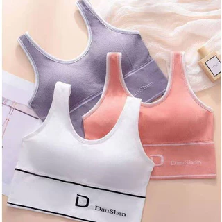 Lace & Bliss🌸Bra สปอร์ตบรา ครึ่งตัว เสื้อใน เสื้อชั้นในผู้หญิงใส่ออกกำลังกาย เก็บทรง กระชับ มีฟองน้ำในตัว N02