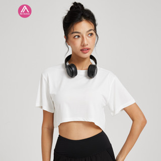 AirActive Leisure เสื้อครอปท็อปแขนสั้นลําลอง แบบแห้งเร็ว สํา…