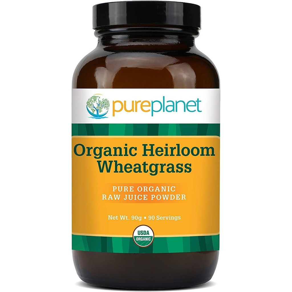 PURE PLANET Heirloom Wheatgrass Powder Organic, 90 Gram