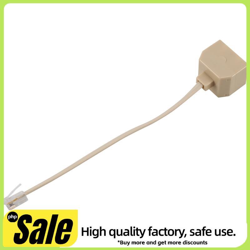 โทรศัพท์ RJ11 Male Line to Double RJ11 Female Jack Filter Splitter Adapter