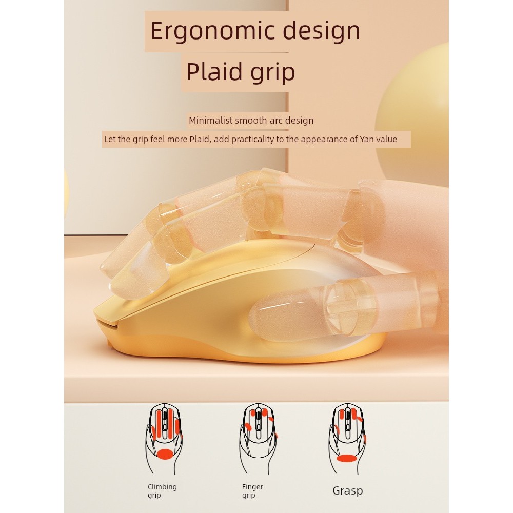 mouse bluetooth เมาส์ไร้สาย Gaming Bluetooth Dual Mode Girl เมาส์ไร้สาย Dell