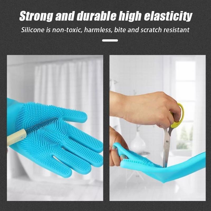 ถุงมืออาบน้ำ อาบน้ำสัตว์เลี้ยง ถุงมือนวดทำความสะอาด ถุงมือป้องกันรอยขีดข่วน ถุงมือป้องกันการกัด ถุงมือซิลิโคน ถุงมือ - รูปที่ 6