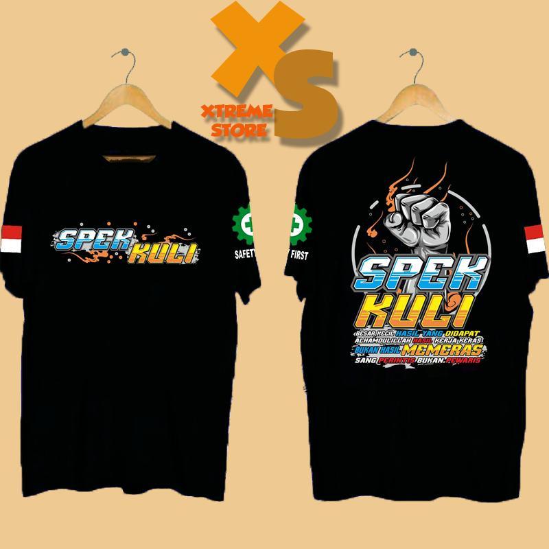 // เสื้อยืด DISTRO สําหรับผู้ชายพร้อมมือ KULI SPECS // XTREME-STORE