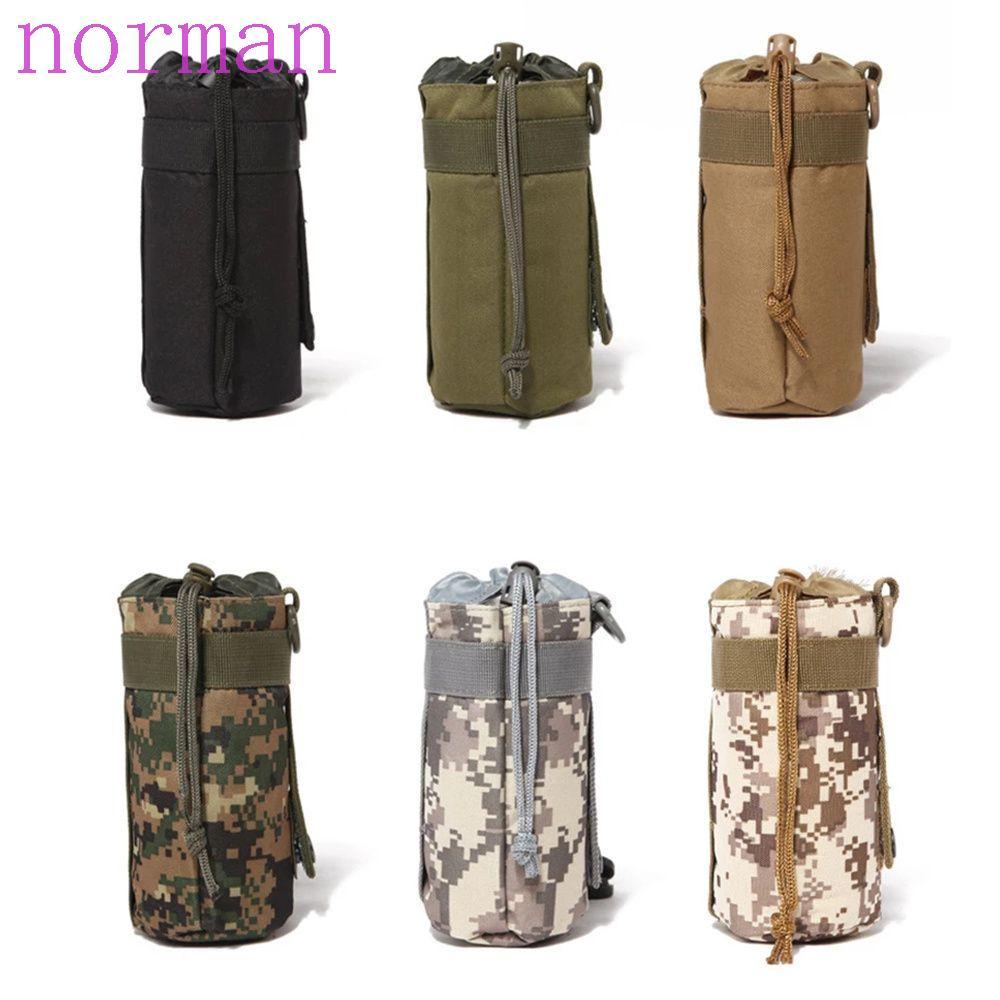 NORMAN ขวดน้ํากระเป๋าเดินป่ากลางแจ้ง Molle กระเป๋ากาต้มน้ํากระเป๋าเข็มขัด 500ml ผู้ถือขวดน้ํา