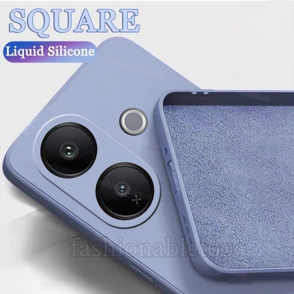 เคสซิลิโคนเหลว ป้องกันกล้อง รองรับเลนส์กันกระแทก สําหรับ Vivo V60 Lite 2025/V60 Lite/V60Lite 5G