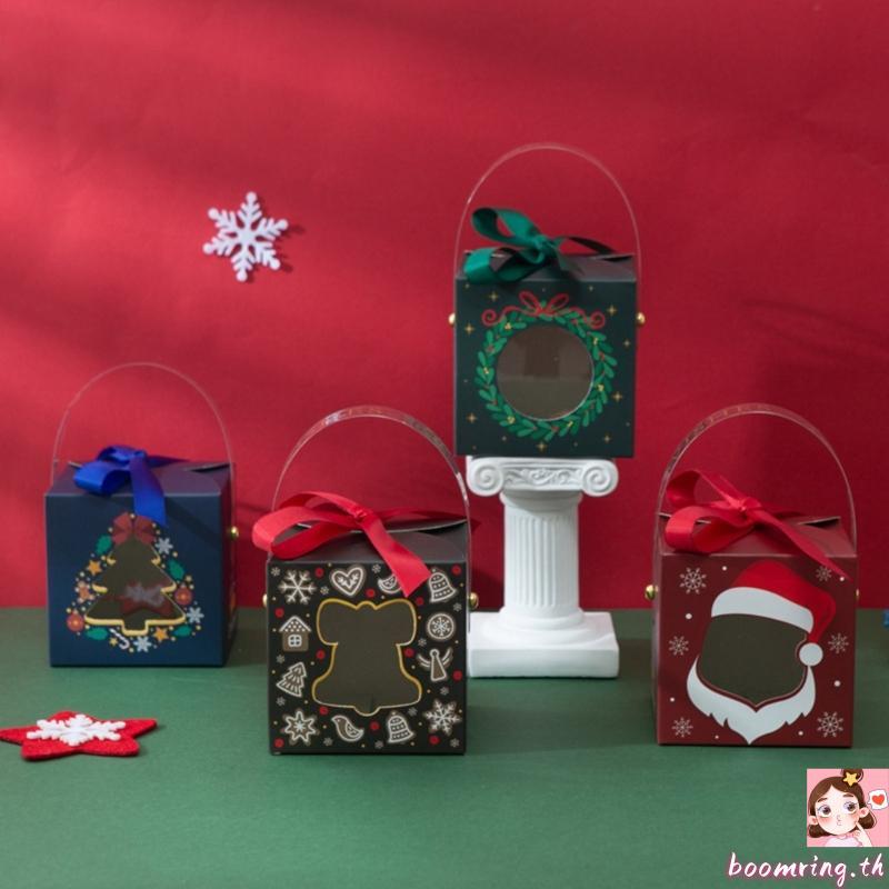 Boom Christmas Candy Box Box Box Box Xmas Deer Santa Claus Cookie Candy Package Merry Christmas DIY 