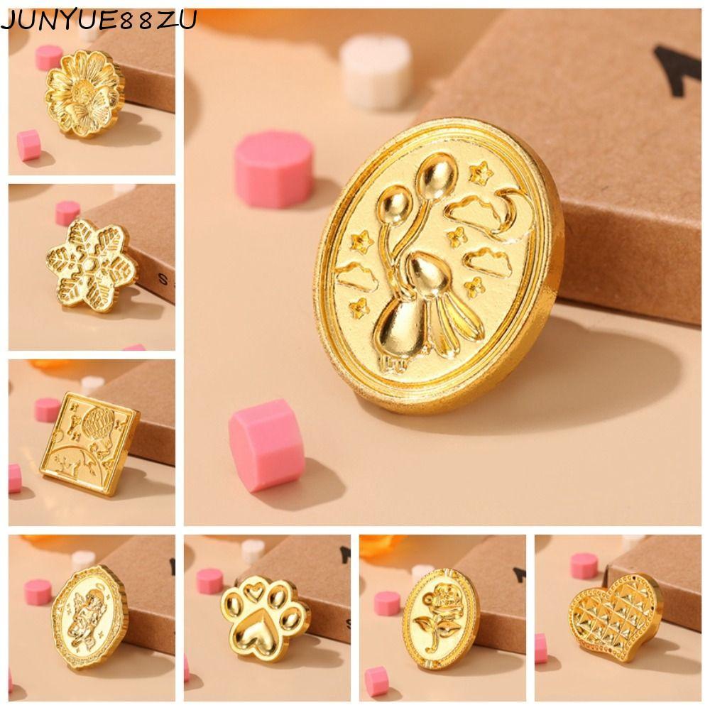 JUNYUE88ZU Rose ซีลขี้ผึ้งซีลหัว, DIY เครื่องมือสไตล์ยุโรป Retro Sealing Wax Stamp Head, Handcrafts 