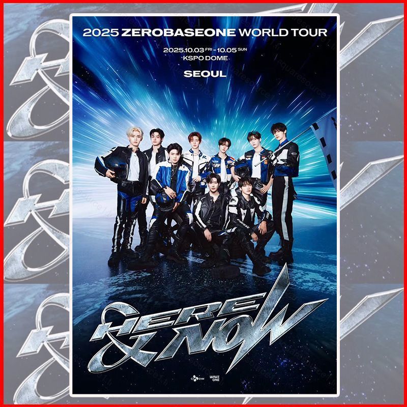 SQ1 ZEROBASEONE Self-Adhesive โปสเตอร์ KSPO DOME World Tour Here & ตอนนี้ Home Wall ตกแต่งดาว Periph