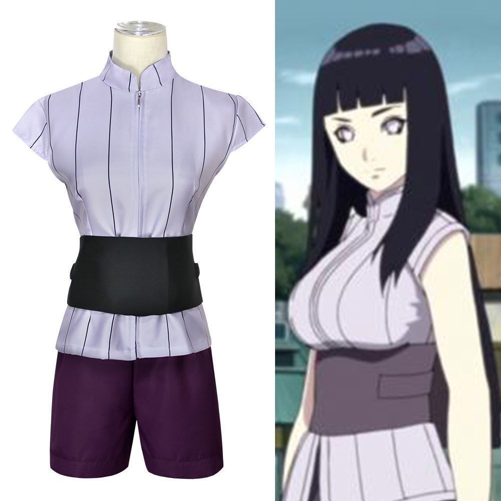 เสื้อผ้า Hinata cosplay จากอนิเมะ Naruto เครื่องแต่งกาย Hinata สำหรับคอสเพลย์