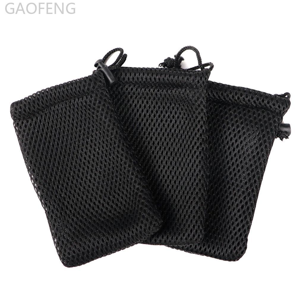 GAOFENG Air Mesh Drawstring Pouch ผลิตภัณฑ์ดิจิตอล กระเป๋าของขวัญโปรโมชั่น กระเป๋าฟองน้ําแต่งหน้าสีด