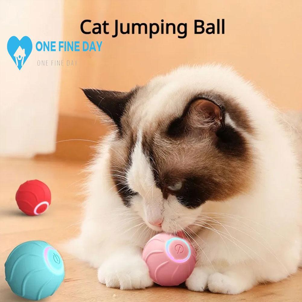 ของเล่นแมวอัจฉริยะ Rolling Ball สัตว์เลี้ยงแมว Interactive Ball Self-happiness ของเล่น Bouncing Fun 