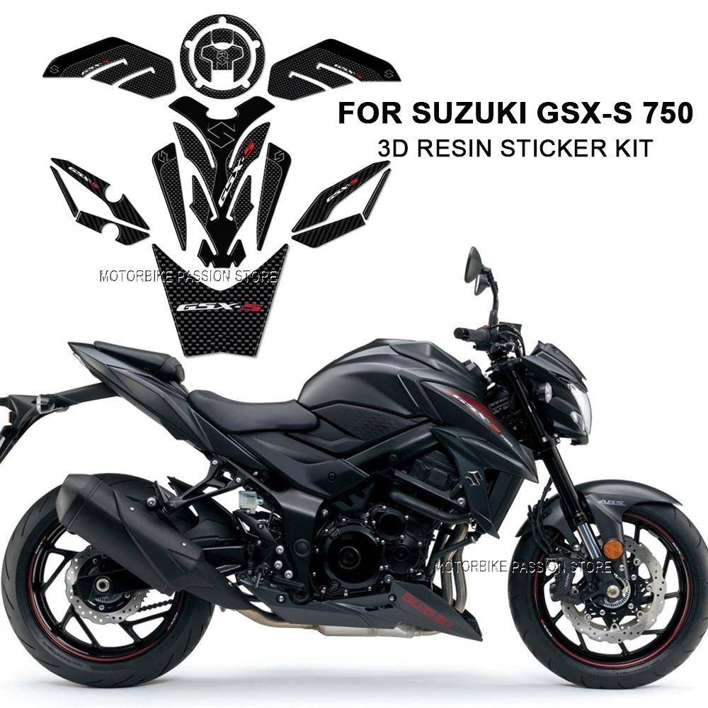 สําหรับ Suzuki GSX-S 750 GSXS750 gsx-s 750 gsx-s750 2016-2020 อุปกรณ์เสริมรถจักรยานยนต์ 3D เรซิ่นสติ