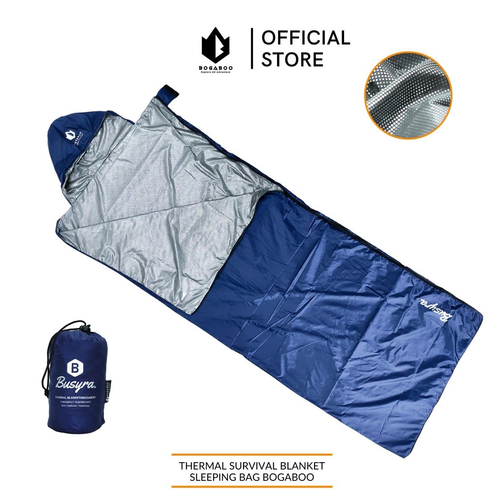 SIMZET_SHOP ถุงนอน BOGABOO ULTRALIGHT ผ้าห่มความร้อน BUITRA series - ถุงนอน LINER - ถุงนอนความร้อน b
