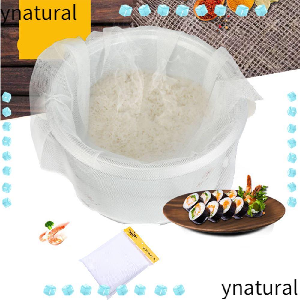 YNATURAL Rice Towel Non-Stick Cotton Steamer สําหรับซูชิ Cuisine Kitchen Tool